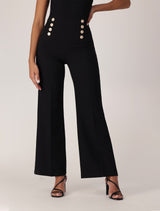 Sara Button Up Slim Flare Pants Forever New