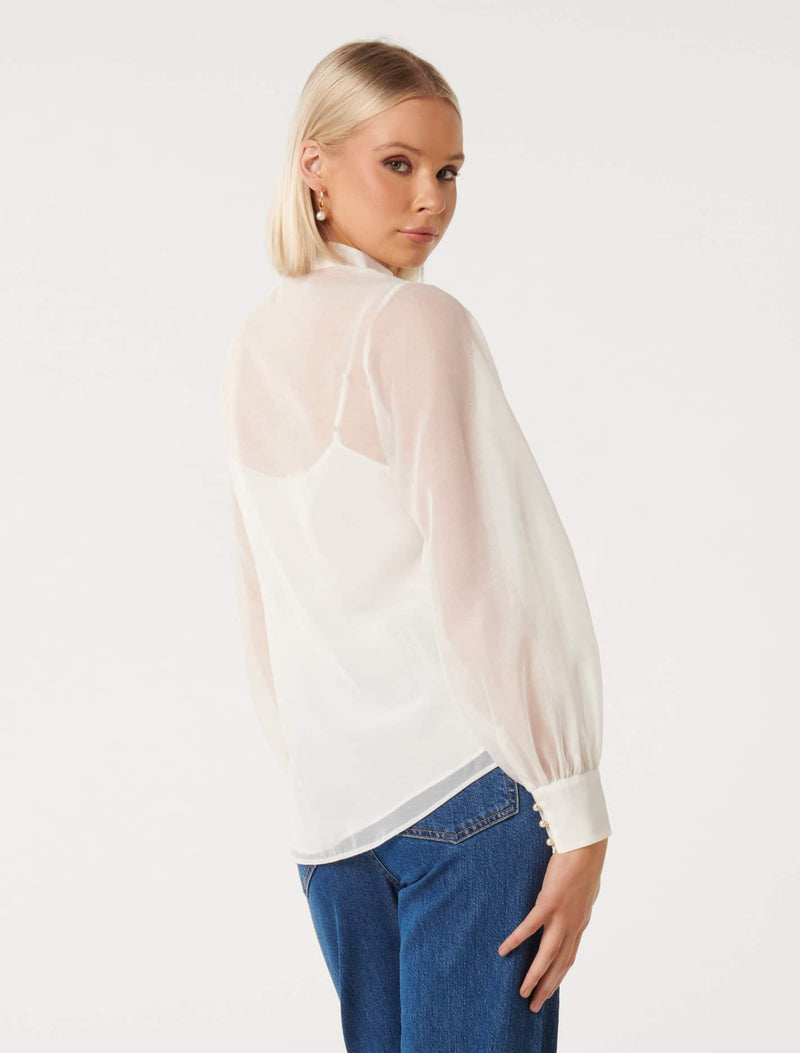 Sasha Organza Blouse Forever New