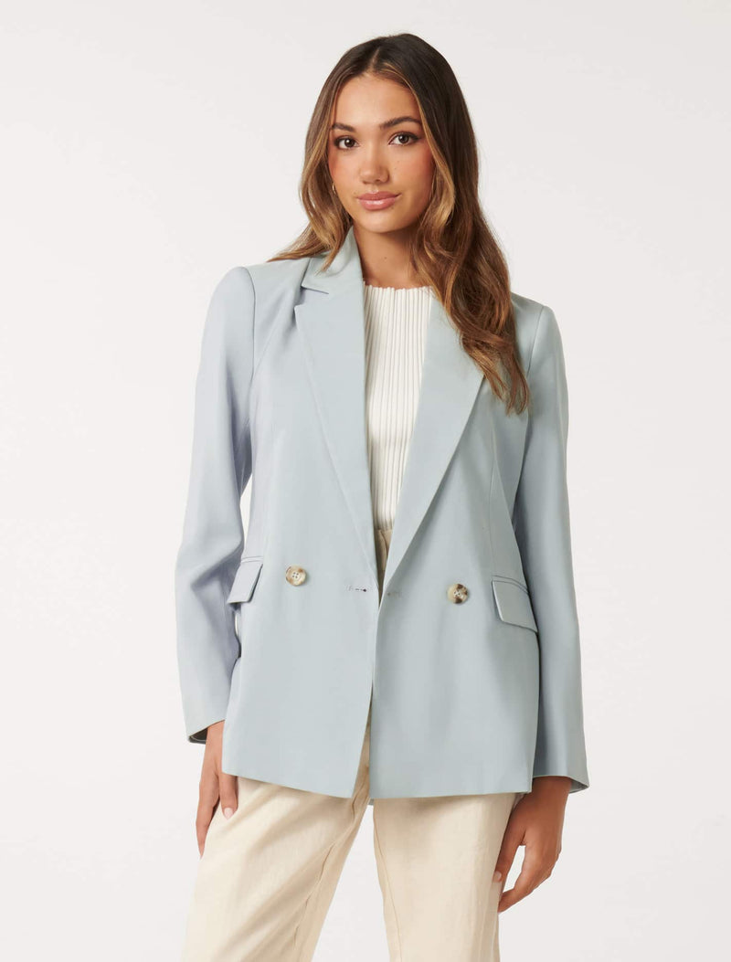 Fran Petite Double Breasted Blazer Forever New