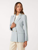 Fran Petite Double Breasted Blazer Forever New