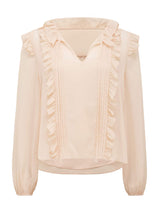 Cody Ruffle Pintuck Blouse Forever New