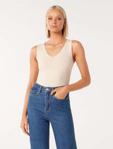 Skyla V-Neck Tank Top Forever New