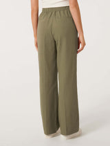 Indie Linen Blend Pants Olive Suit