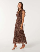 Paige Petite Ruffle Midi Dress Forever New