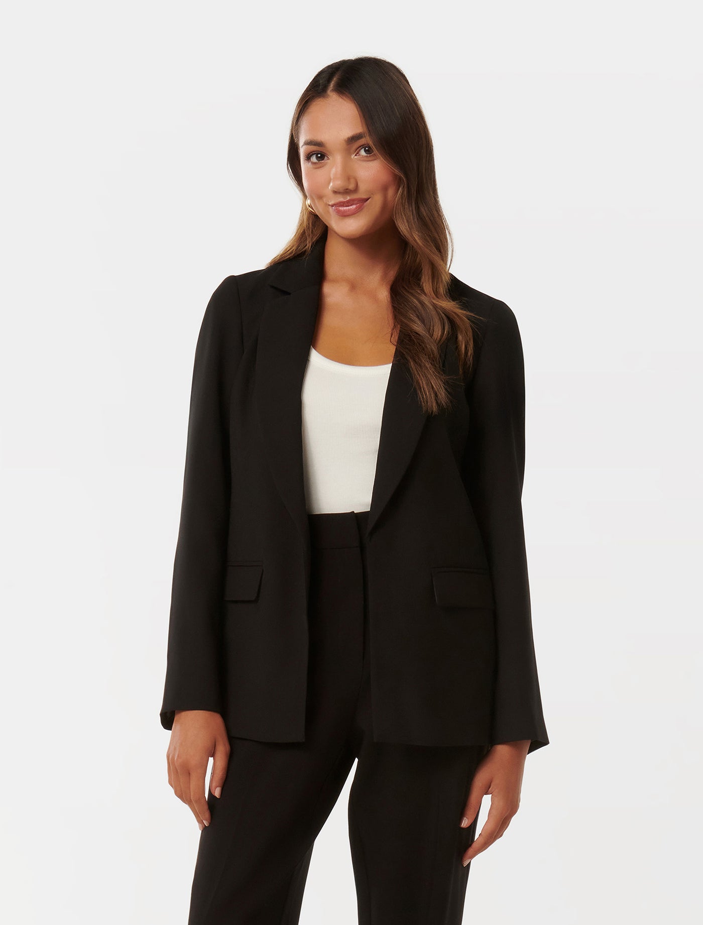 Mason Petite Boyfriend Blazer Black Forever New