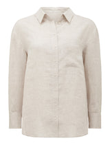 Willa Washed Linen Blend Shirt Forever New