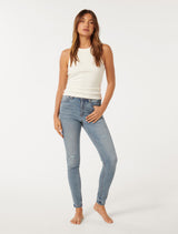 Nala Mid-Rise Skinny Jeans Forever New