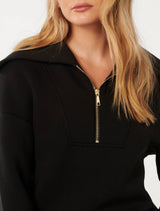 Tiana Loungewear Zip Front Sweatshirt Forever New