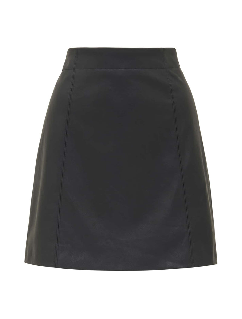 Eleni Vegan Leather Mini Skirt Forever New