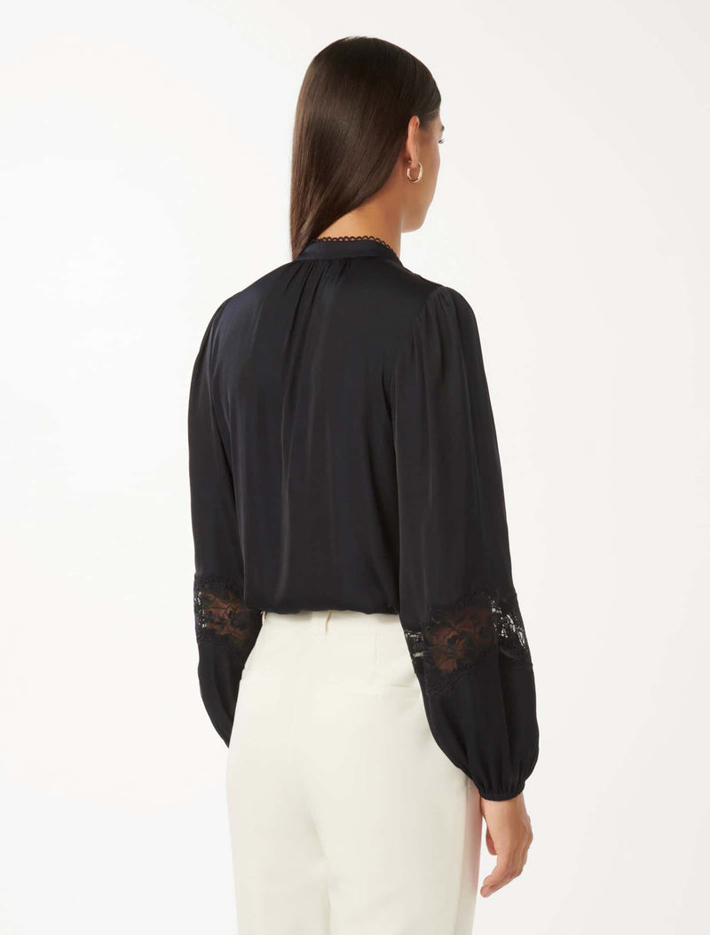 Annalise Lace Sleeve Blouse Forever New