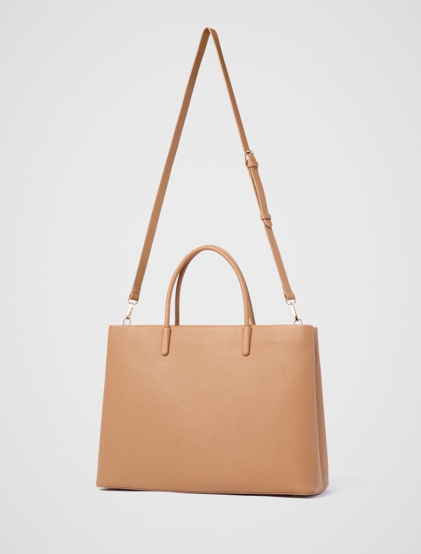Romy Refined Laptop Bag Camel | Forever New