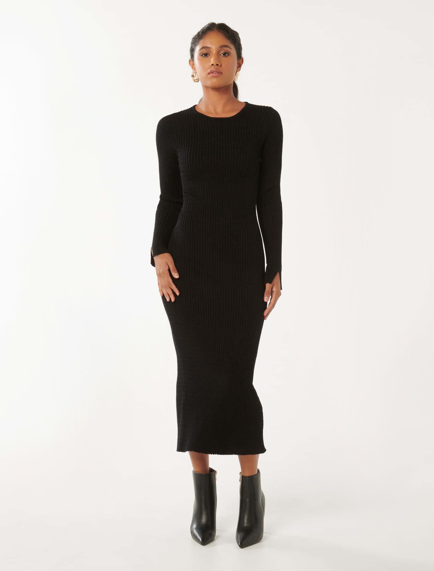 Georgia Petite Crew Neck Dress Forever New