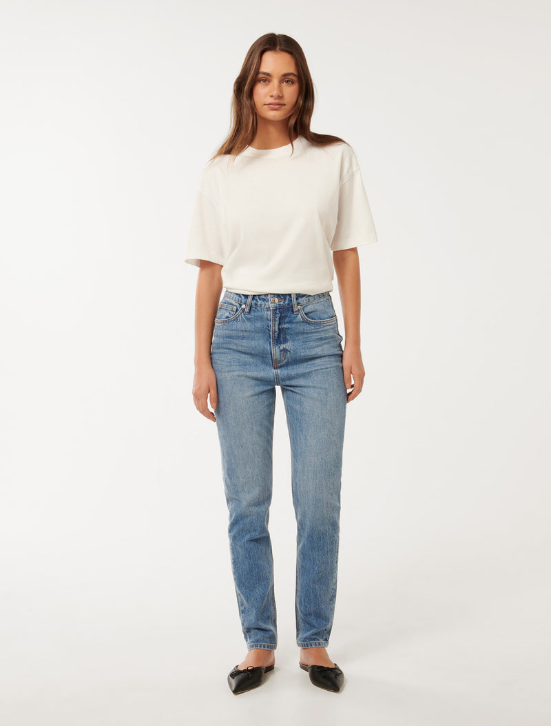 Jenna High Rise Slim Ankle Jeans Forever New