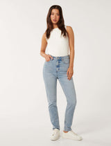 Jenna High Rise Slim Ankle Jeans Forever New