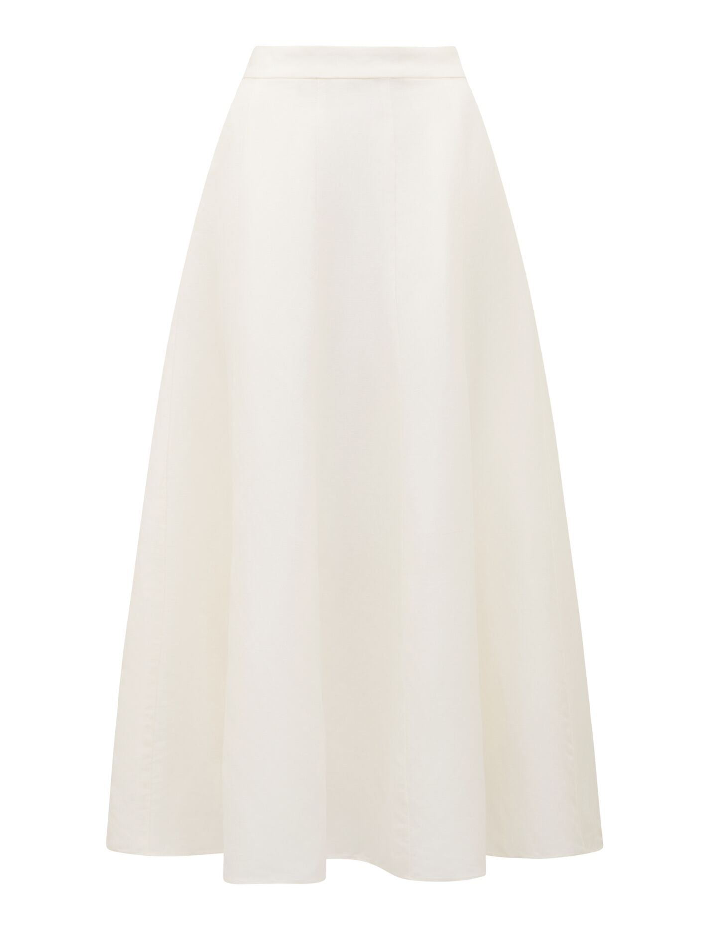 Georgina Linen Blend Midi Skirt Forever New