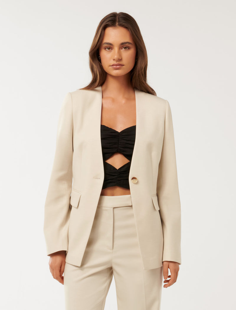 Xena Collarless Blazer Forever New