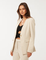 Xena Collarless Blazer Forever New