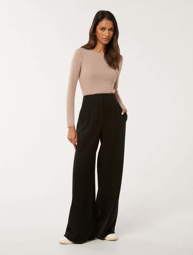 Freya Petite High Waist Wide Leg Pants Forever New