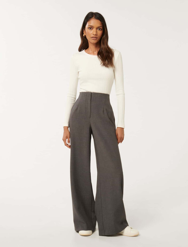 Freya Petite High Waist Wide Leg Pants Forever New