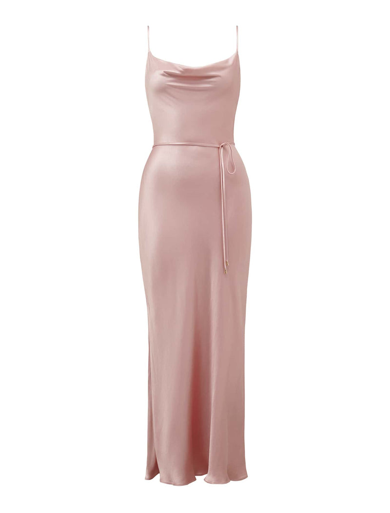 Lucy Petite Satin Cowl Maxi Dress Forever New