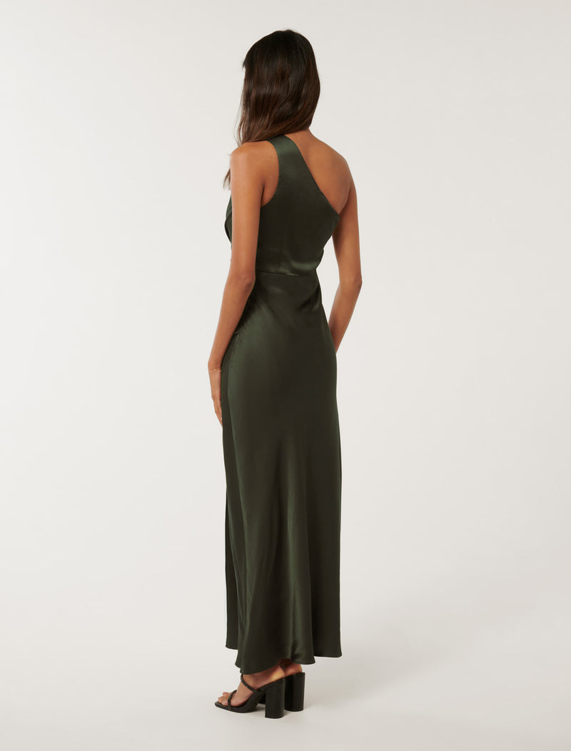 Emily Petite One Shoulder Maxi Dress