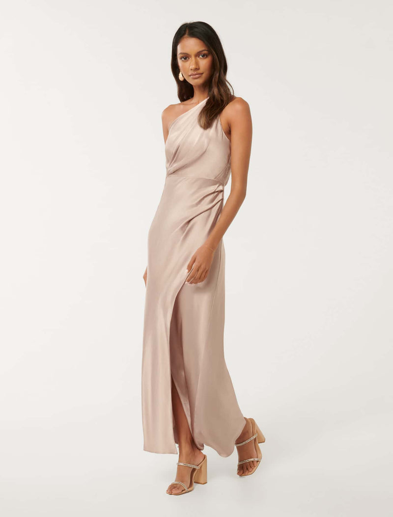 Emily Petite One Shoulder Maxi Dress Forever New