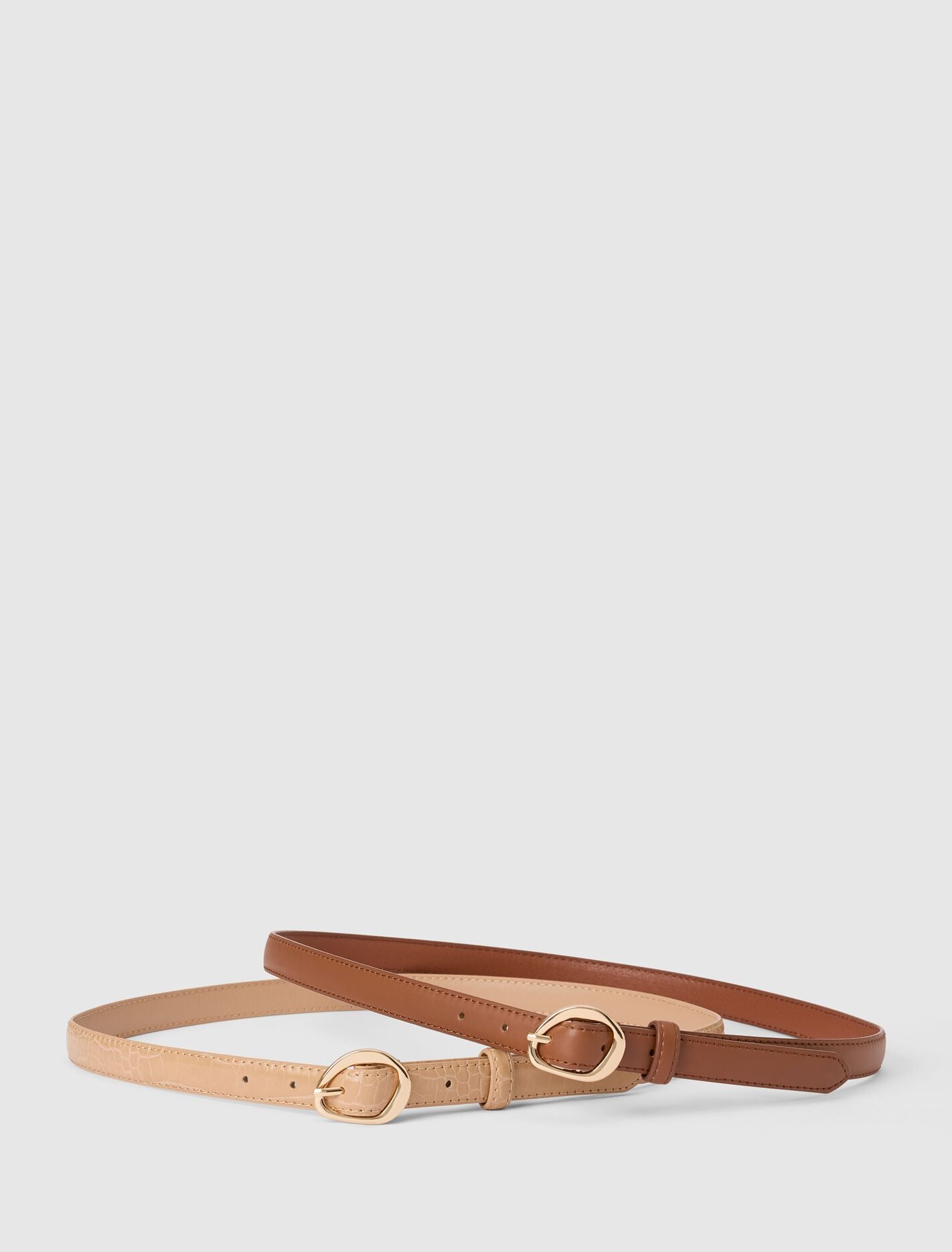 Ali 2 Pack Abstract Buckle Belt