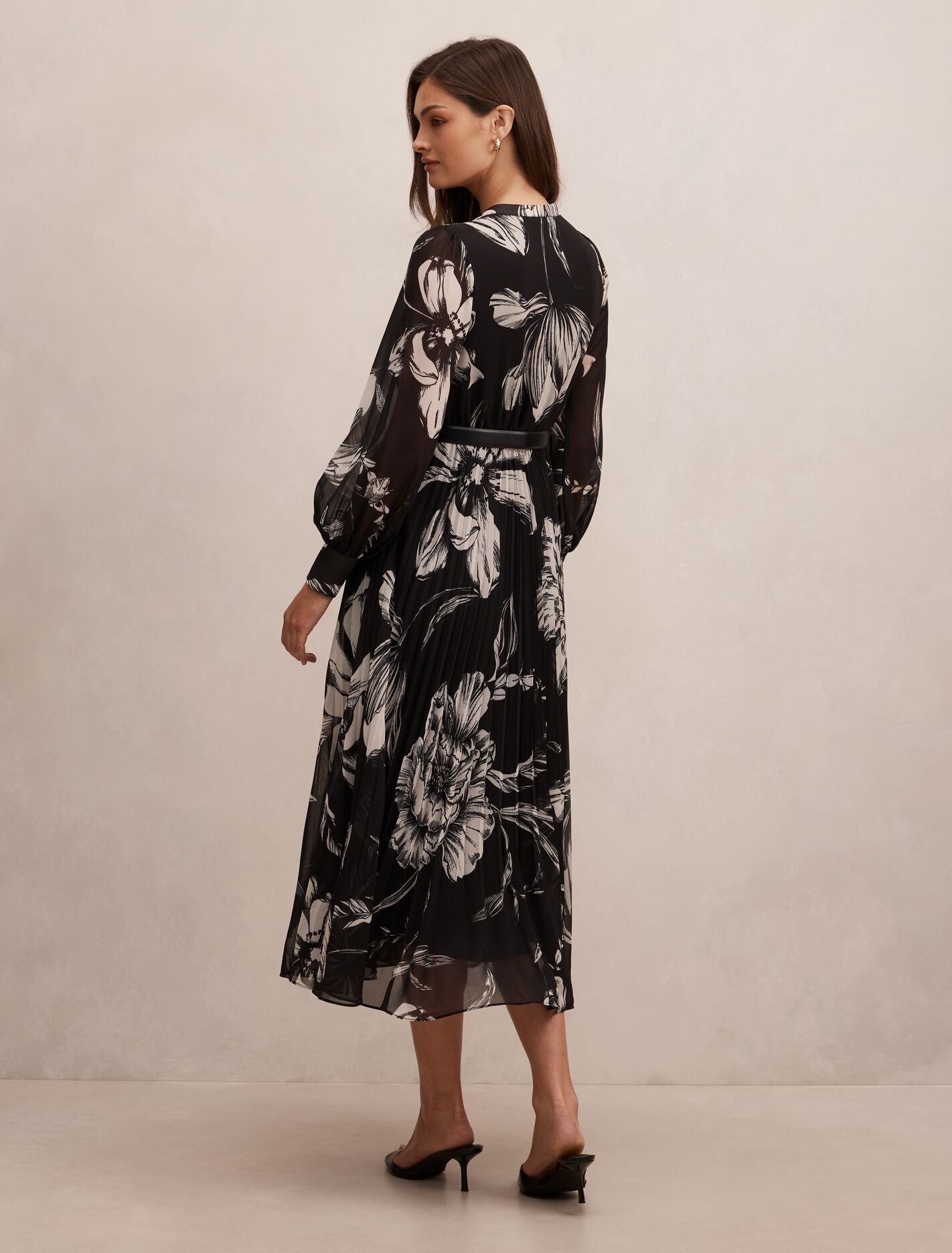 Saskia Pleat Wrap Midi Dress Forever New