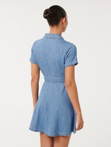 Megan Denim Shirt Dress Forever New