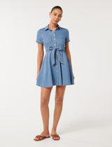 Megan Denim Shirt Dress Forever New