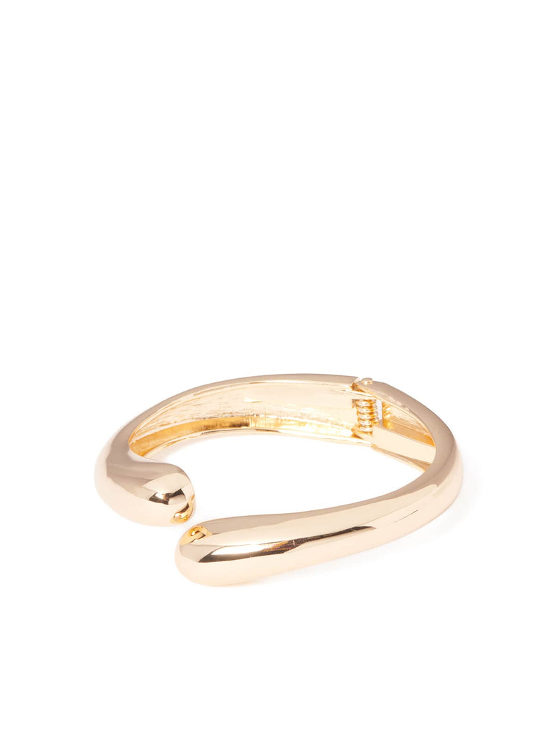 Signature Lola Loop Bangle Gold | Forever New