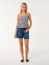 Talya High Rise Structured Shorts Forever New