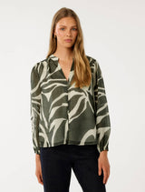 Adaline Ramie Blouse Forever New