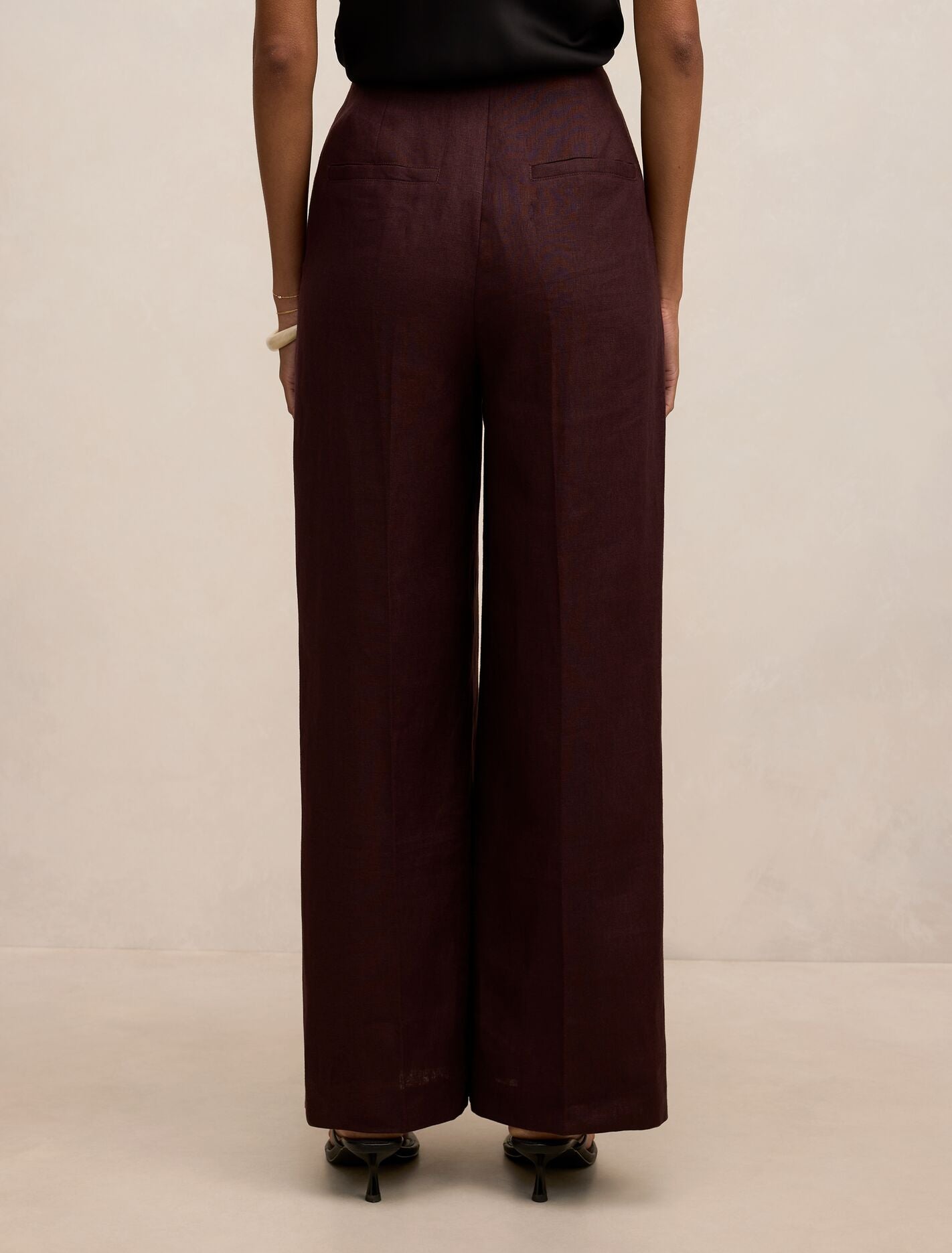 Posey Petite Linen Wide Leg Pants Forever New