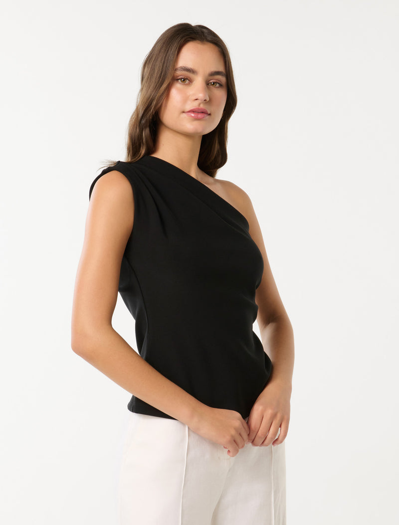 Cecilia Tuck Shoulder Top Forever New