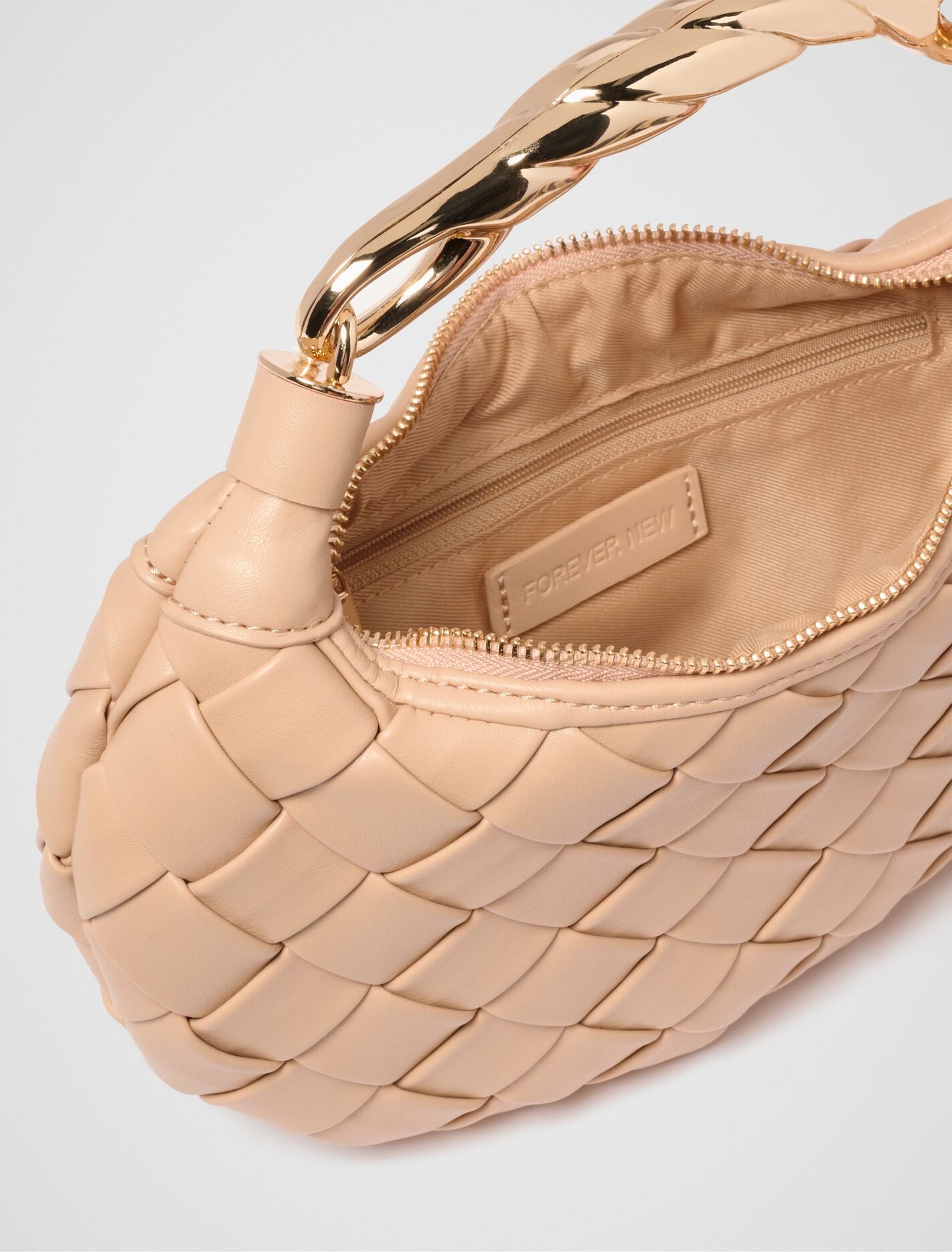 Willa Weave Metal Handle Bag Forever New