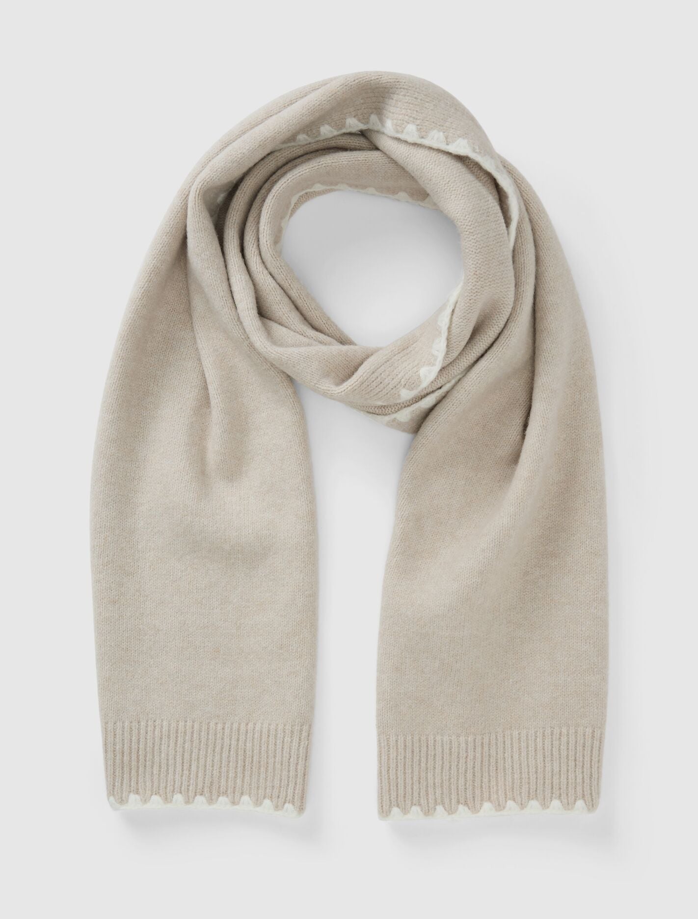 Tatum Stitch Detail Scarf Forever New
