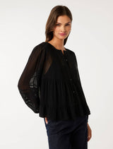 Hartley Lace Trim Top Forever New