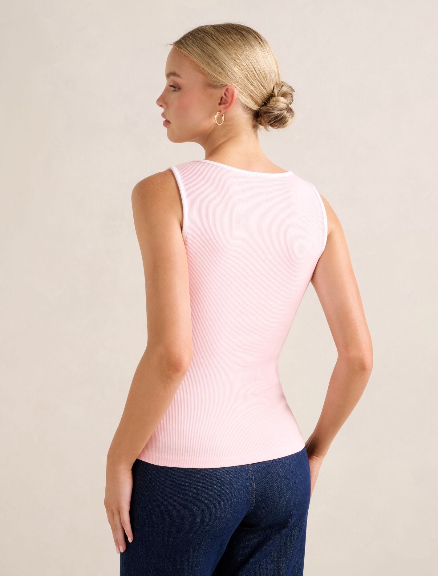 Brookie Bow Front Tank Top Forever New