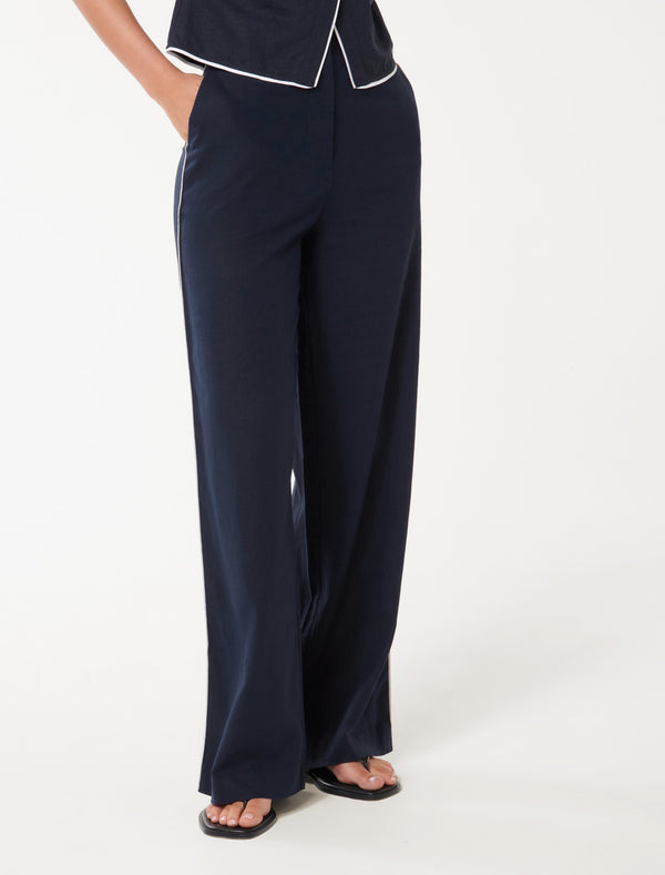 Nia Tipped Wide Leg Pant Forever New