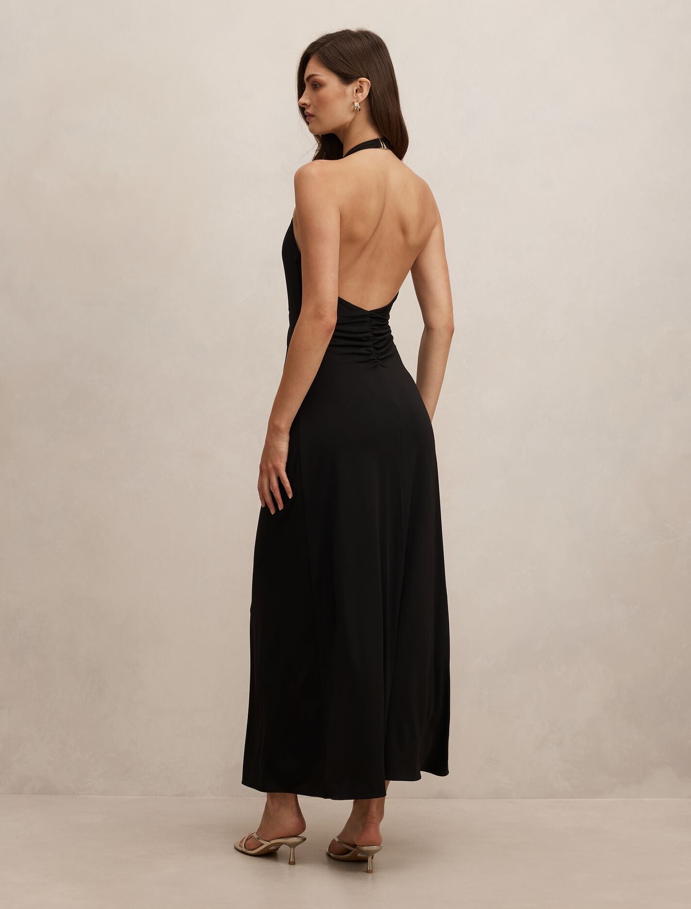 Behati Jersey Halter Midi Dress Forever New