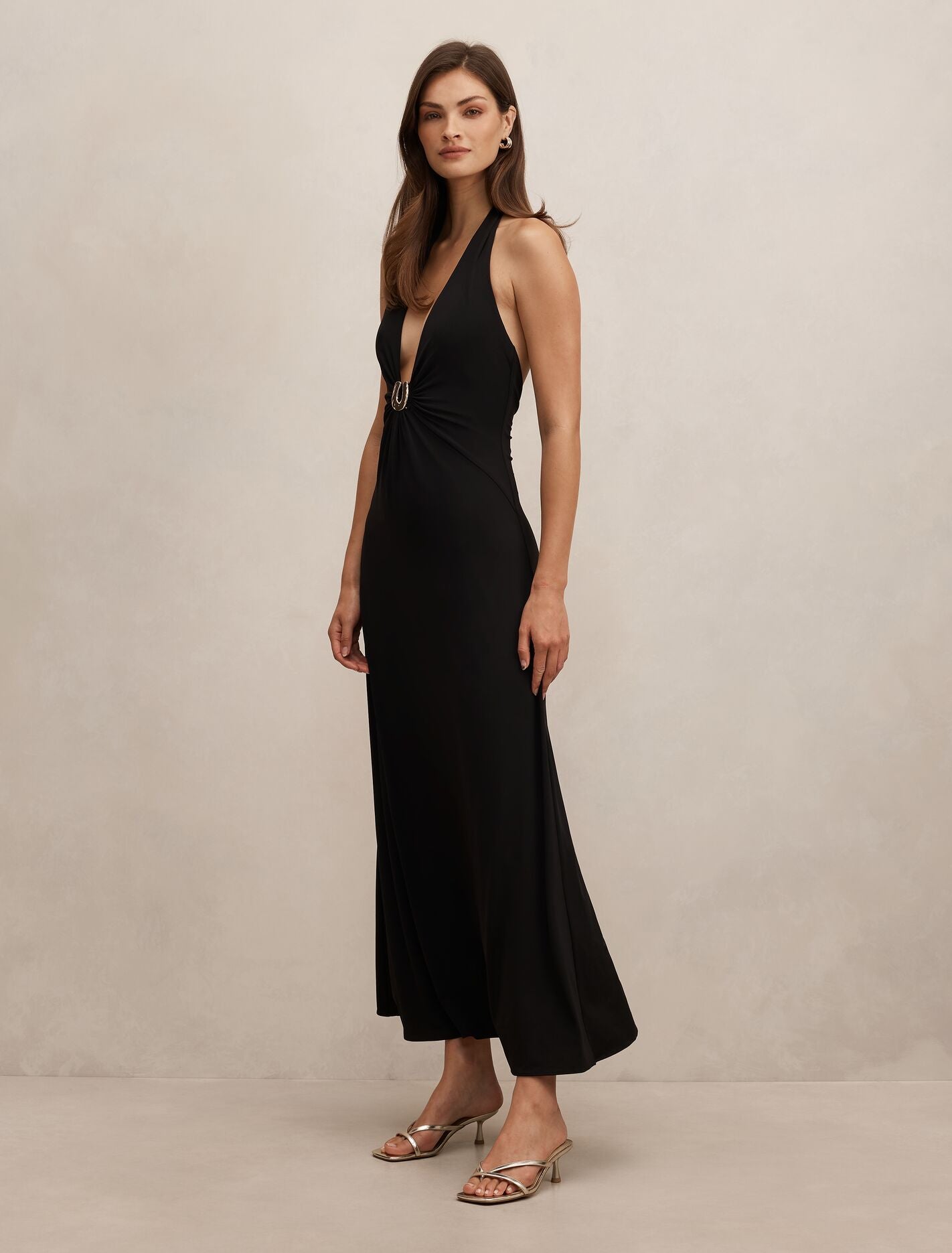 Behati Jersey Halter Midi Dress Forever New