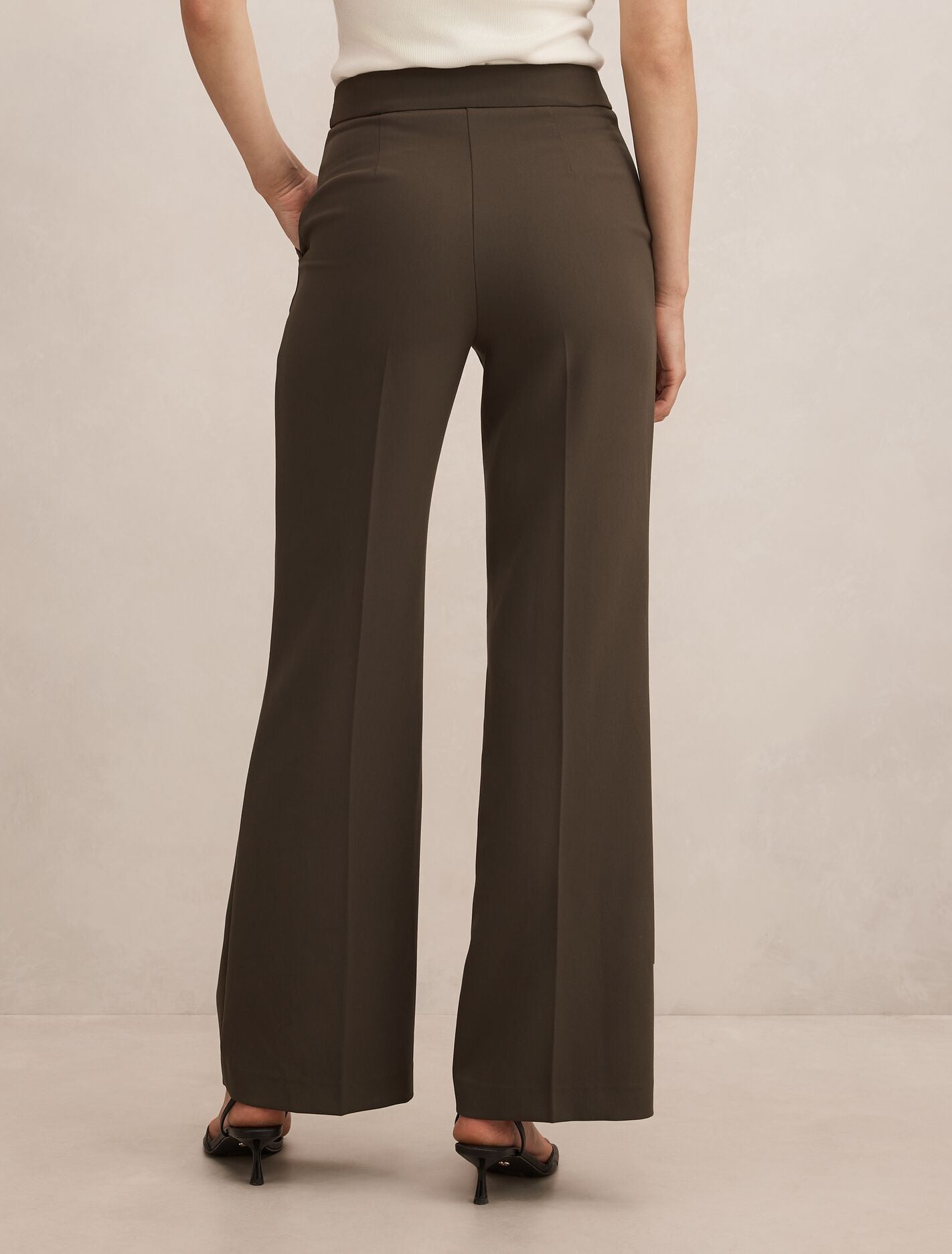 パンツ NEAT HOUSE special order slacks Marissa Wide Leg Pants Olive Suit | Forever New