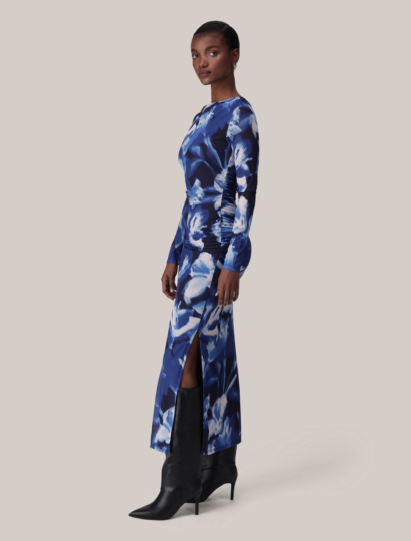 Alannah Mesh Long Sleeve Midi Dress Forever New