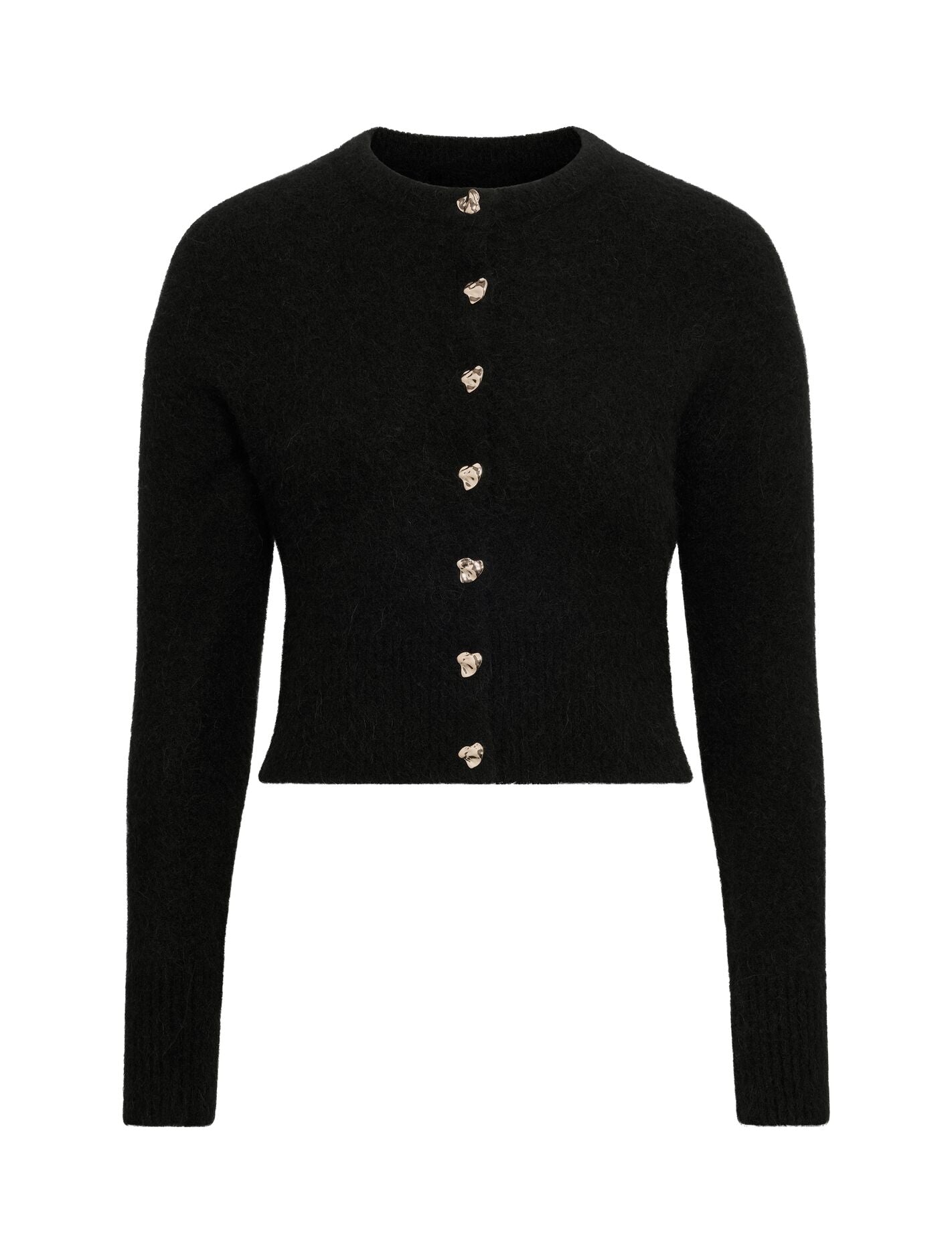 Tilly Crew Neck Cardigan Black | Forever New