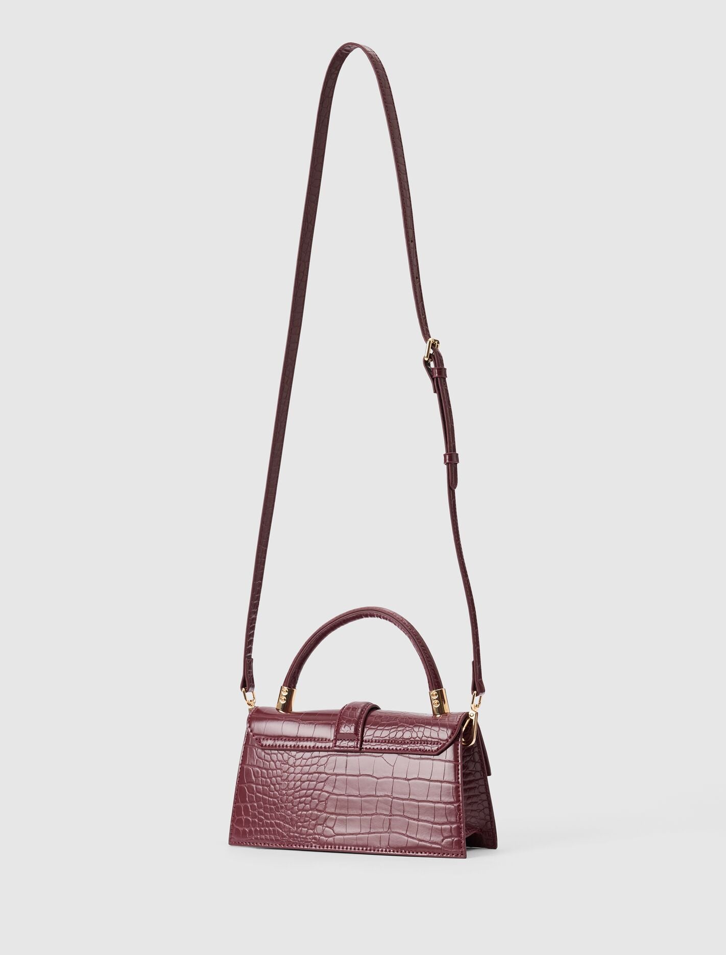 Violet Lock Detail Top Handle Bag Vintage | Forever New