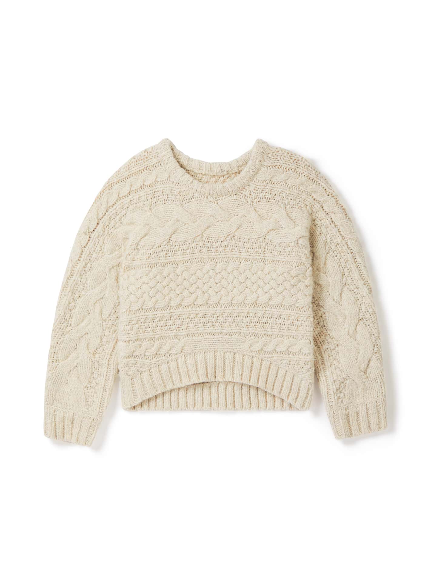 Ari Teen Cable Cropped Sweater Forever New