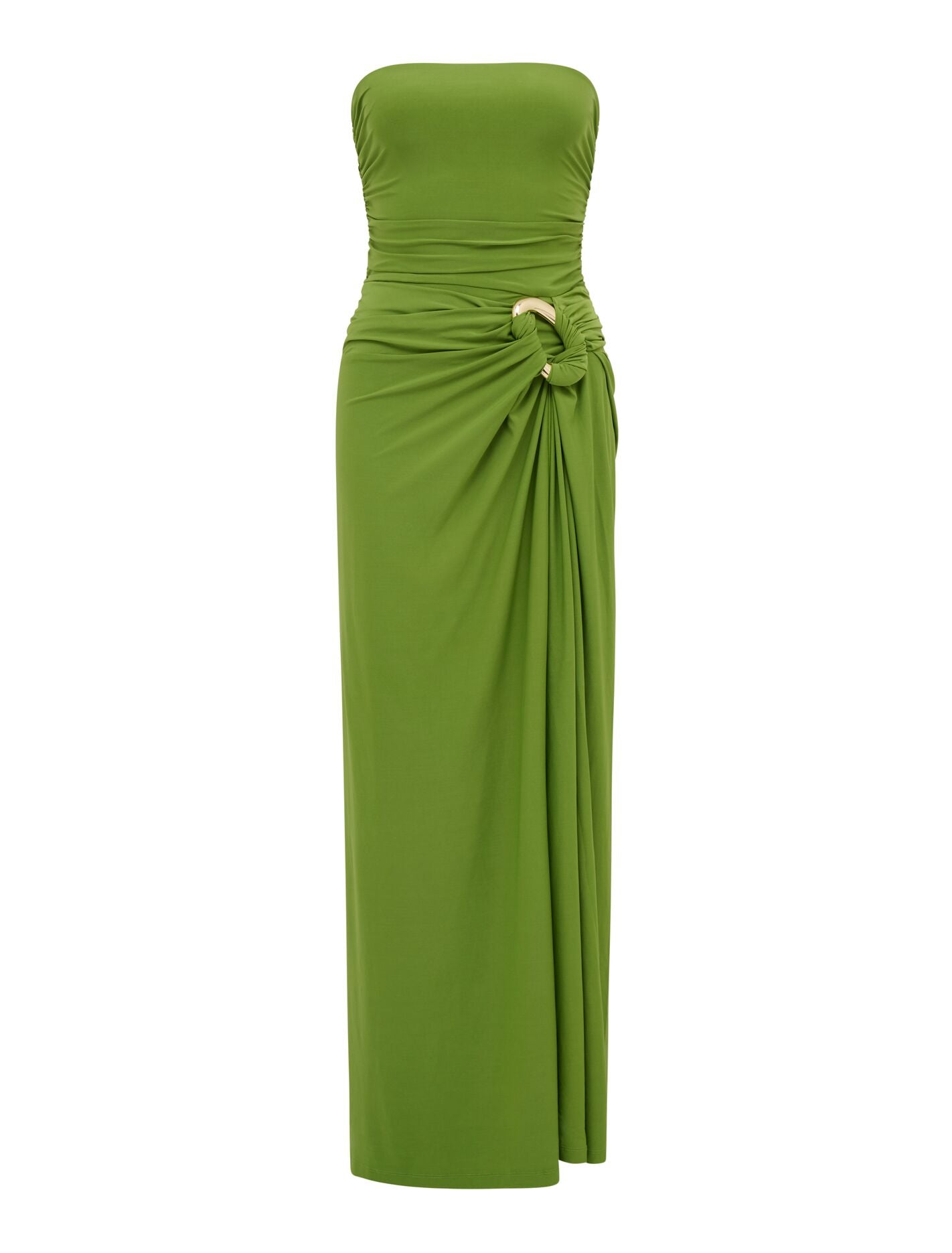 Keely Strapless Jersey Maxi Dress Zesty Green | Forever New