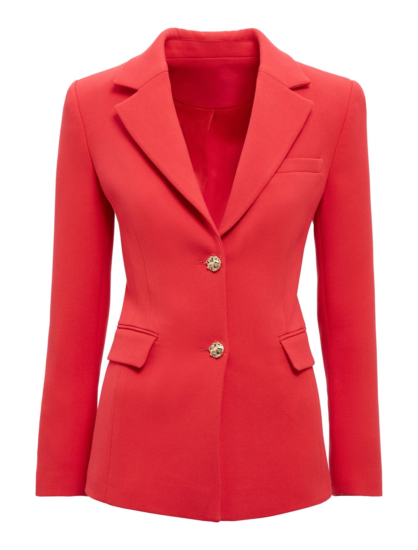 Noelle Nipped Waist Blazer Candy Red Suit Forever New