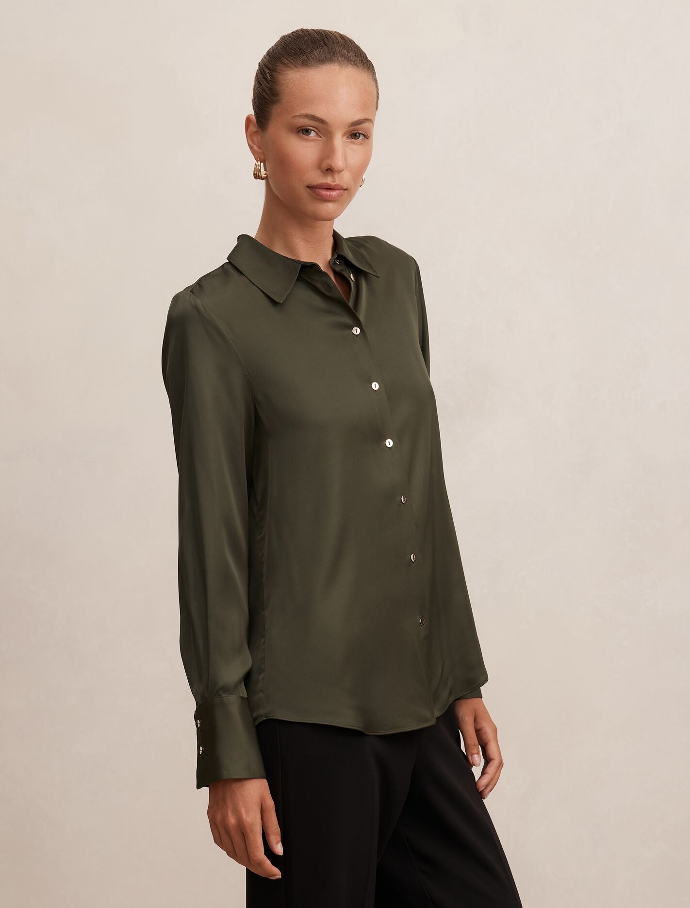 Coco Satin Shirt Forever New